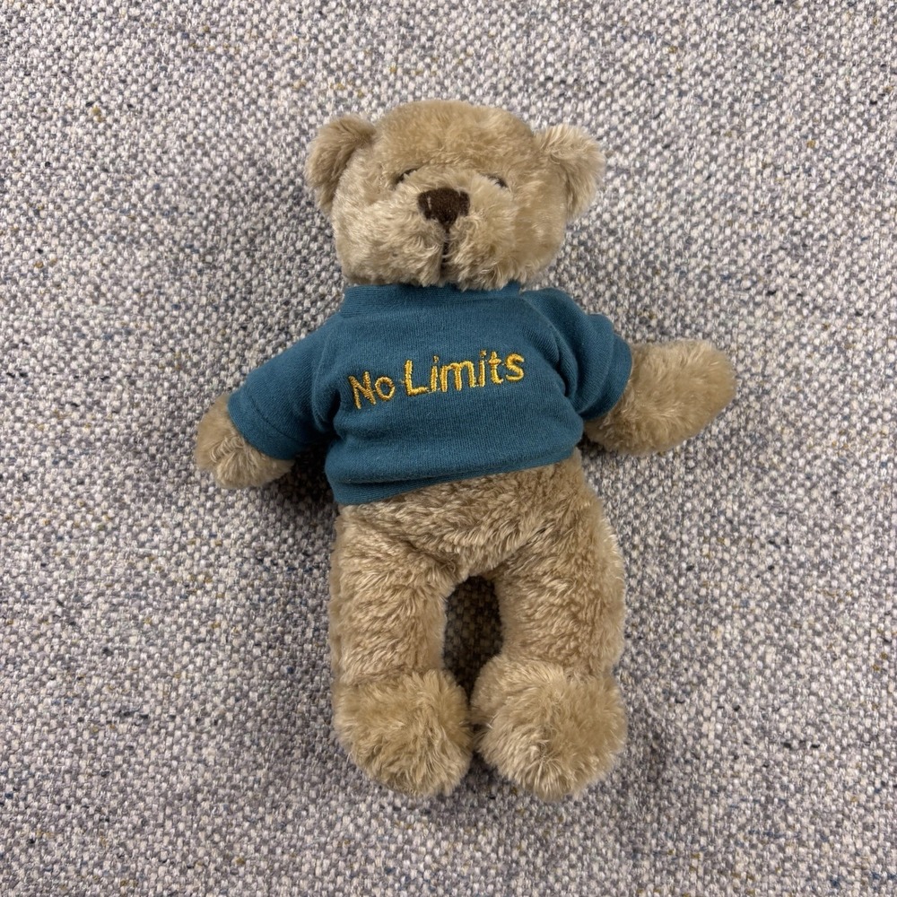 Plushland Beige Plush Bear Teddy with No Limits Shirt Animals Theme 2010